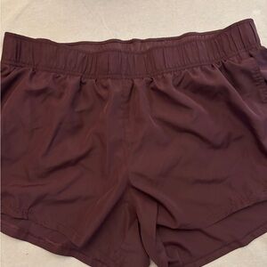 NWOT Athletic Works Women's Burgundy Athletic Shorts